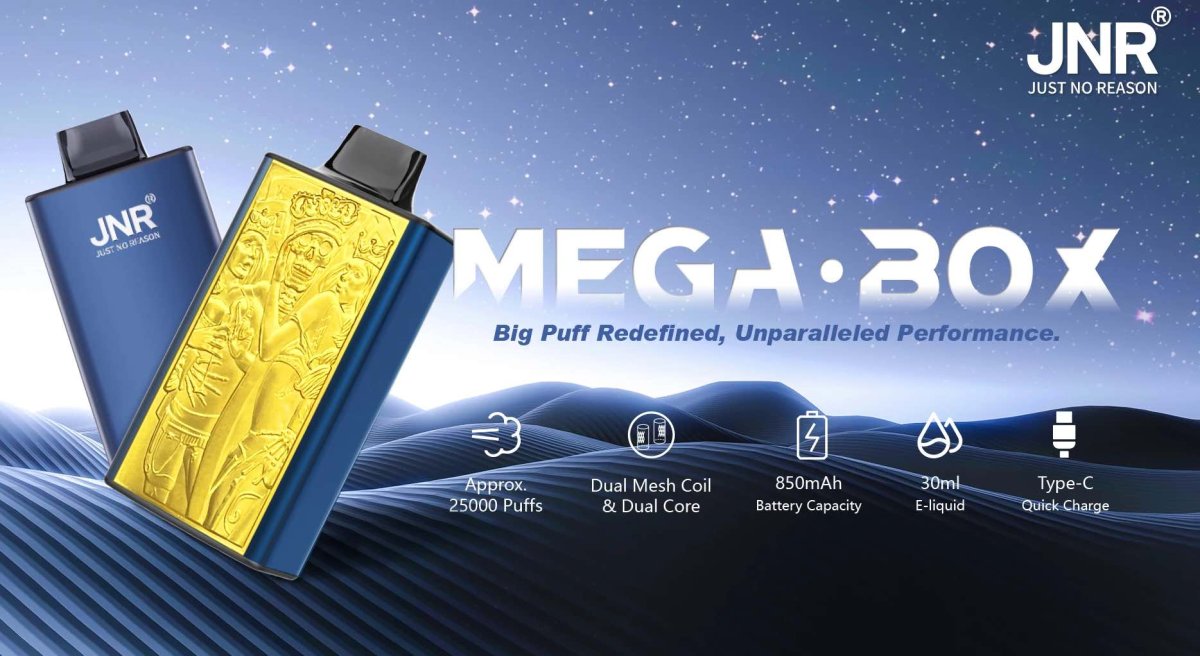 El JNR Mega Box 25K: The desechable Puff que redefine la experiencia de vape para los vapers europeos