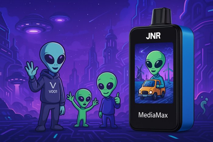 JNR – MediaMax – 40K – Puff Jetable / Disposable – 2% Nicotine – Smart Connect : La Vape Révolutionnaire Connectée