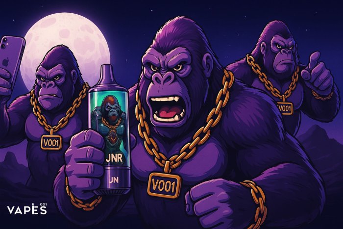 JNR Puff RageGorilla 55K – The New Generation of Super-Powered Disposable Vapes Arrives at Vapes001!