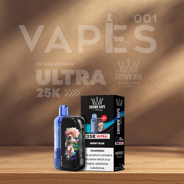 Al Fakher Crown Bar - Ultra 25K - 0,5 % Nikotin - Engangs Vape / Disposable