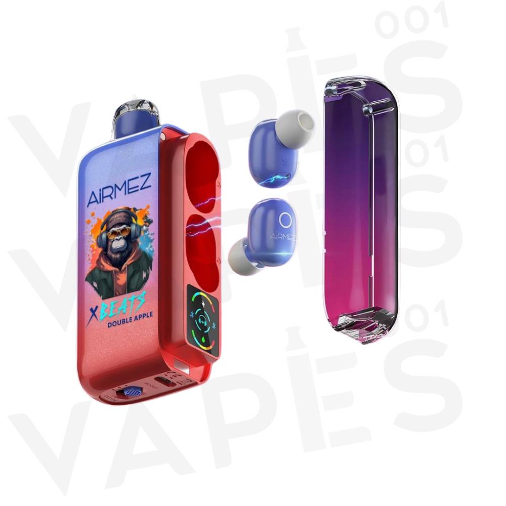 disposable vape with earbuds AirMez - X-Beats 40000 - 2-in-1 Smart Nicotine Strength:20 mg/mL (wholeseller) - Excise NB Brand_VEEBA JUUL Charger - $7.99