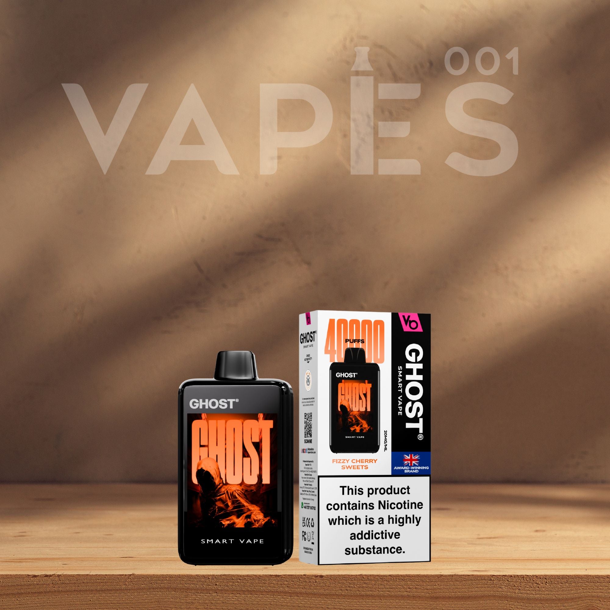 smart vape disposable Ghost 40K Color:Gobi Grey compatible-with-1126621 FlumPebble