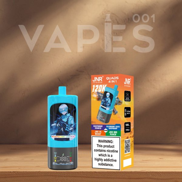 JNR - Quads 4in1 120K - Puff Jetable / Vape Disposable 2% Nicotine