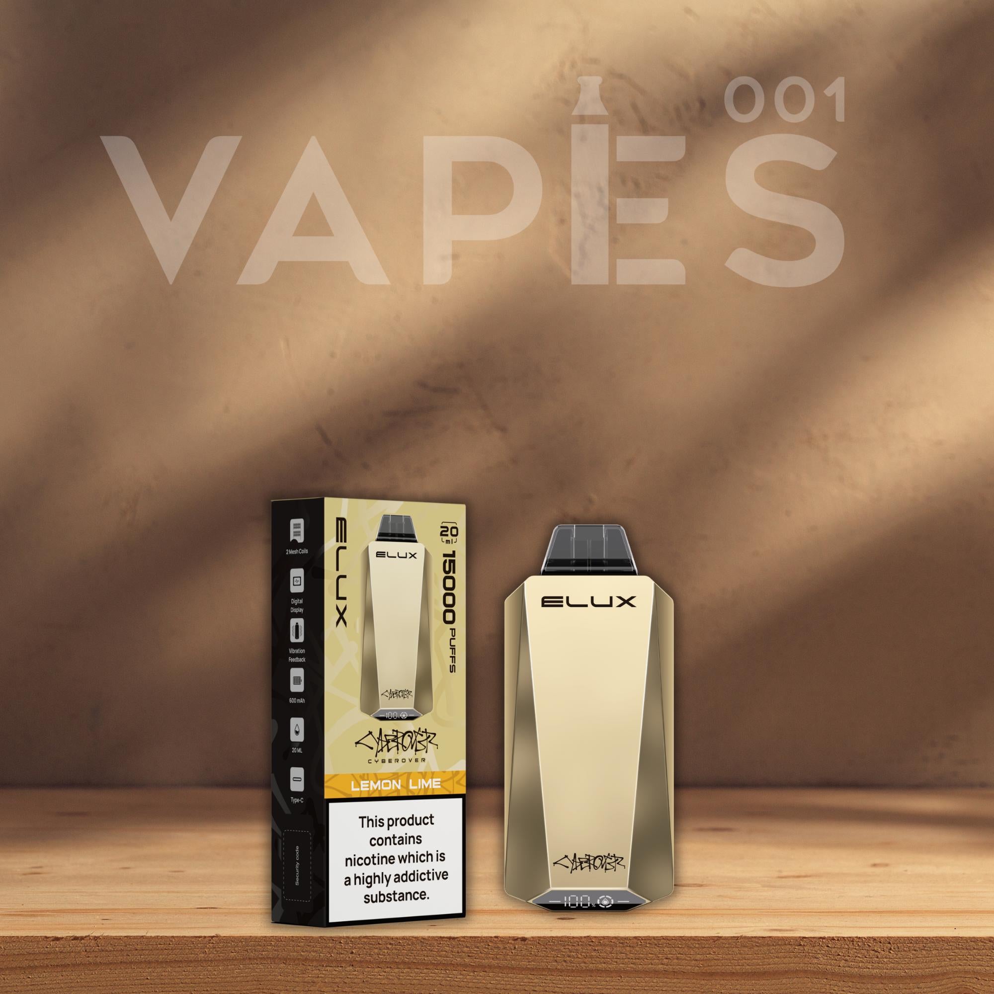 elux+disposable+vape ELUX - CyberOver - 15000 Puffs - 2% nicotine Flavor:Wild Berries KFBAR Duet 20000 Double MyBlu 2 Pods
