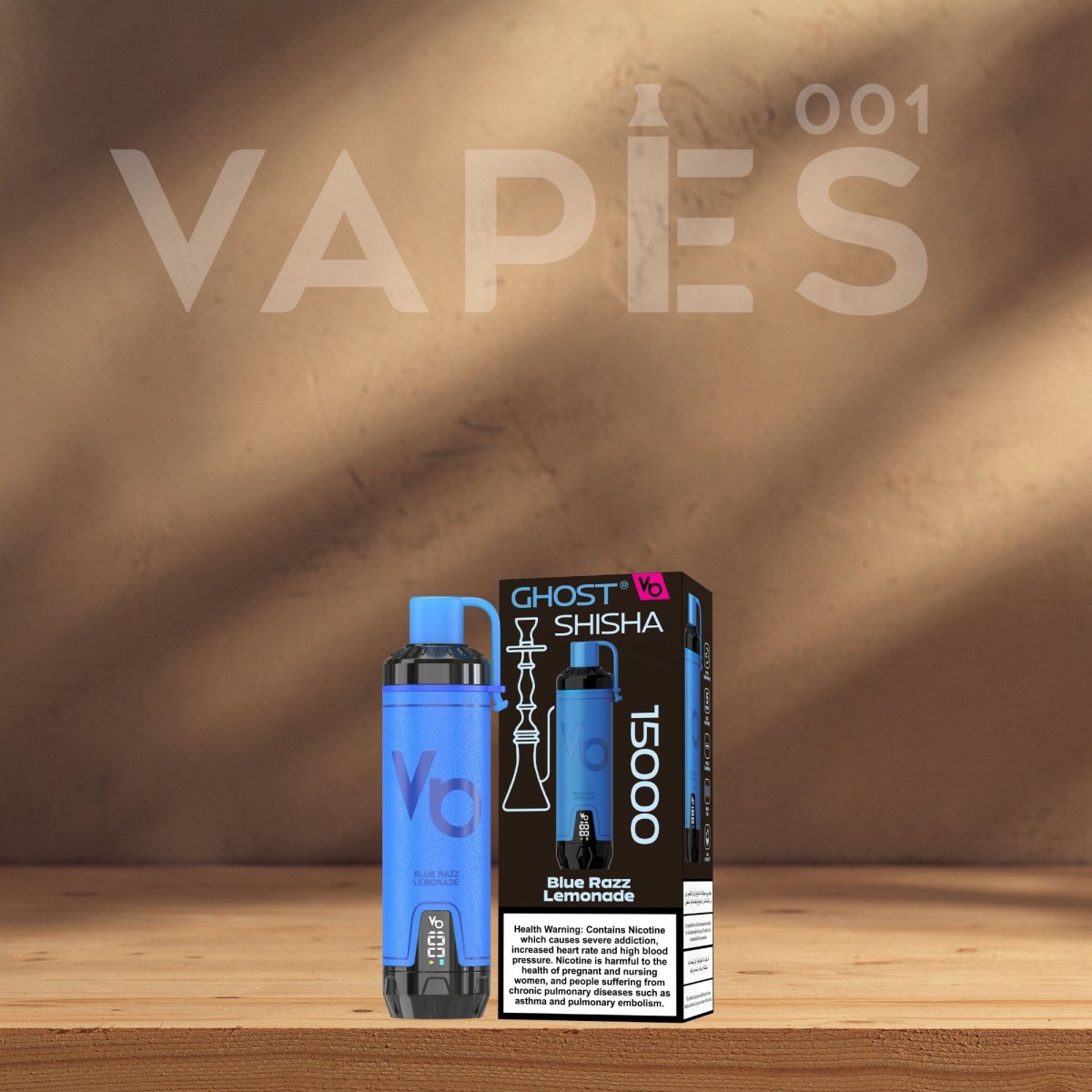 Ghost Shisha 15K - Puff Jetable / Vape Disposable 0.5% Nicotine