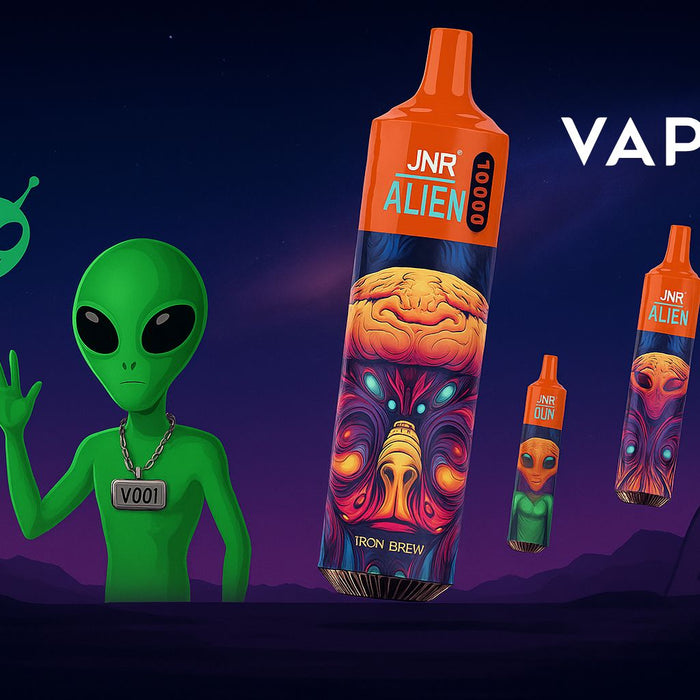 JNR Puff Alien 10K – L’icône futuriste des puffs jetables sur Vapes001