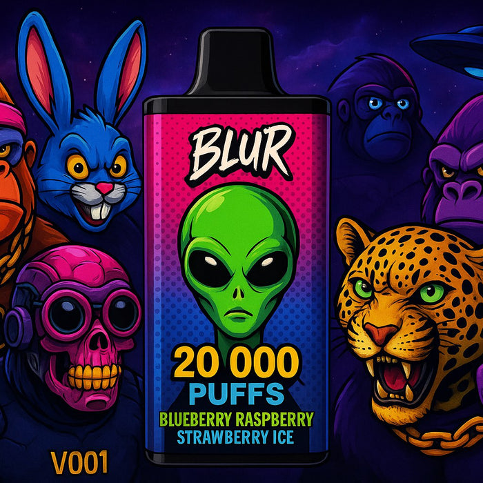 Blur 20000 – Puff Jetable / Vape Disposable 2% Nicotine – Double Saveur : L’Innovation Signée Vapes001
