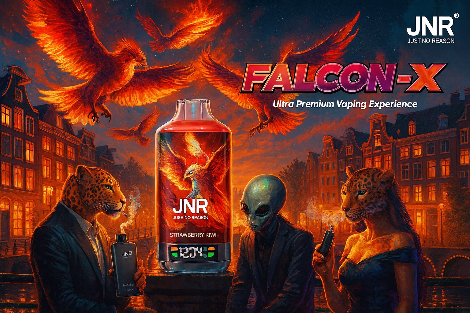 JNR Falcon X 18K – Le Monstre Cosmique de la Vape Moderne