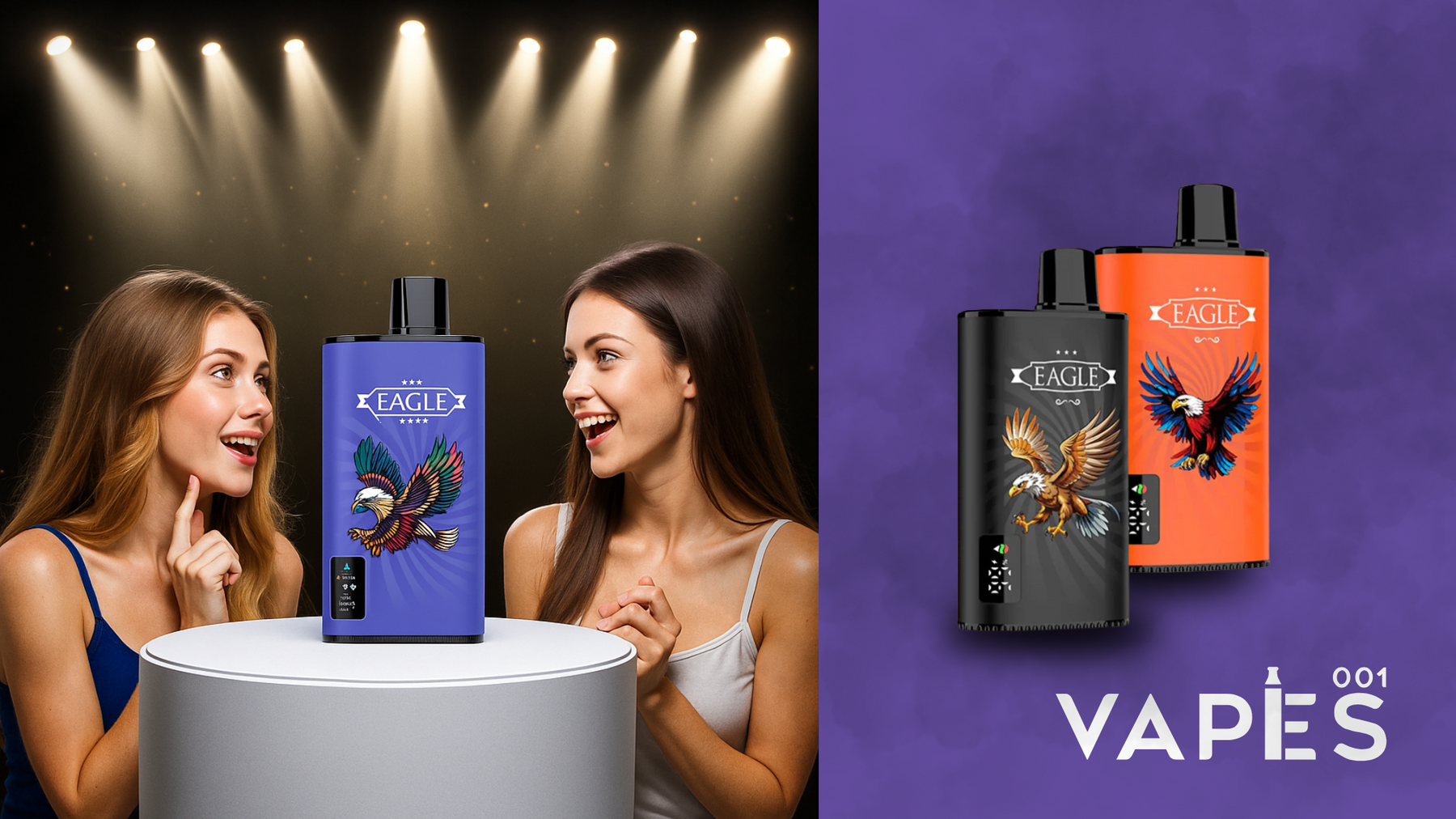 JNR Eagle 23000 Bouffées : La nouvelle star des puffs chez Vapes001 !