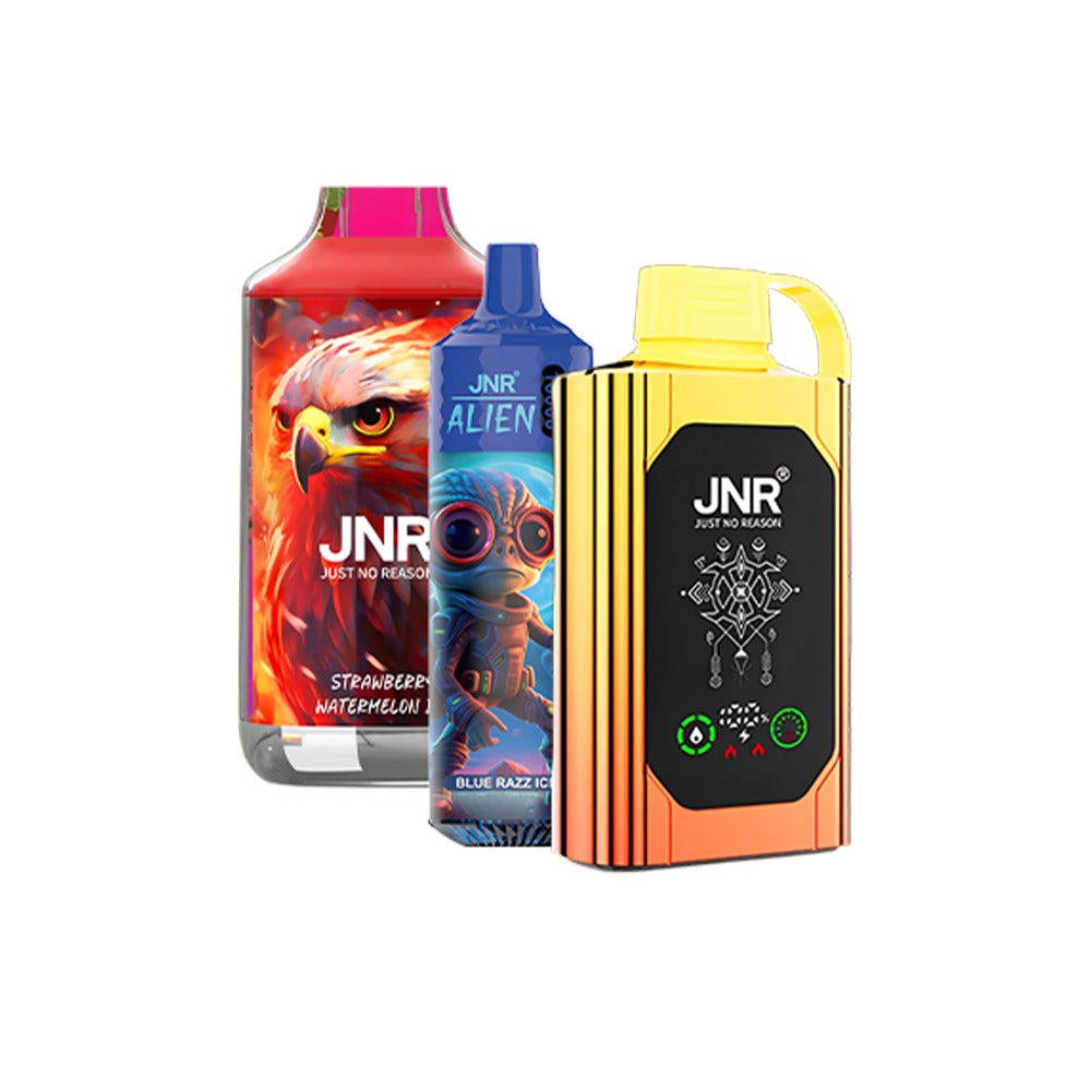 just no reason vapes JNR Falcon X 18000 Puffs | 2% nicotine, 24mL, dual mesh & core, LED  display, airflow control main image 1