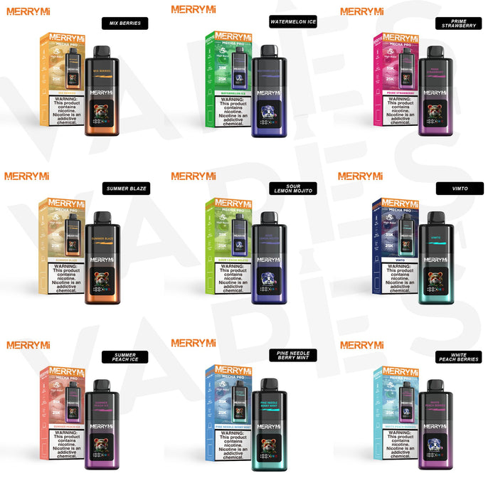 Merry-Mi – Mecha Pro 35K – Wegwerp Vape / Disposable – 5% nicotine