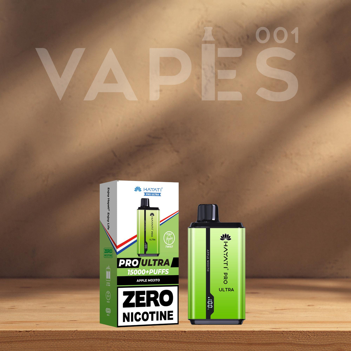 Wegwerp Vapes 0% Nicotine