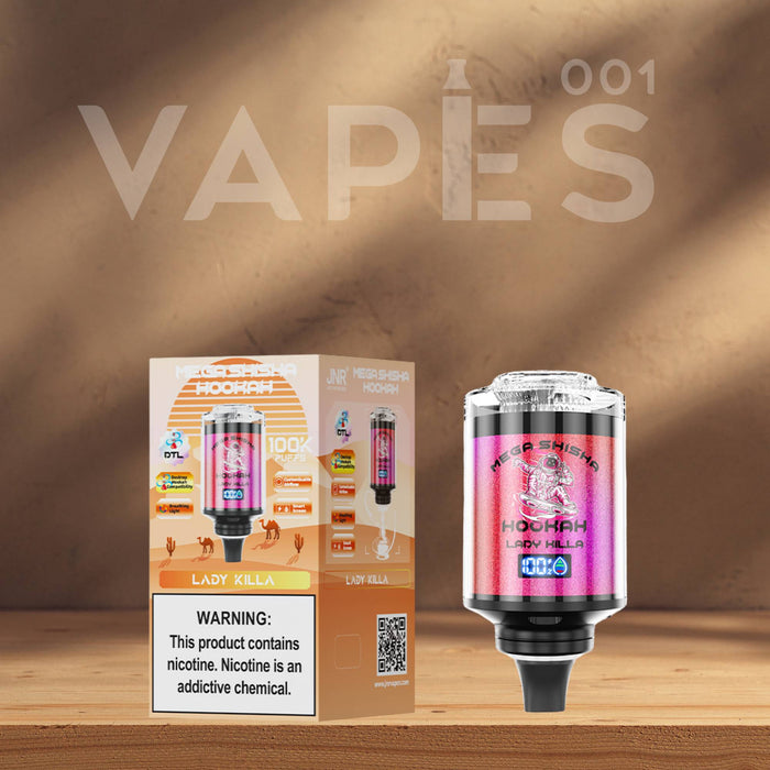 JNR - Mega Shisha Hookah - 100000 Puffs - 2% Nicotine - Electronic Shi Vapes001 JNR - Mega Shisha Hookah - 100000 Puffs - 2% Nicotine - Electronic Shi Vapes001