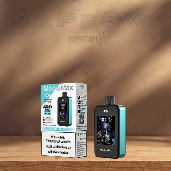 JNR - MediaMax - 40K - Puff / Vape Jetable - 2% nicotine - Smart conne Vapes001 JNR - MediaMax - 40K - Puff / Vape Jetable - 2% nicotine - Smart conne Vapes001