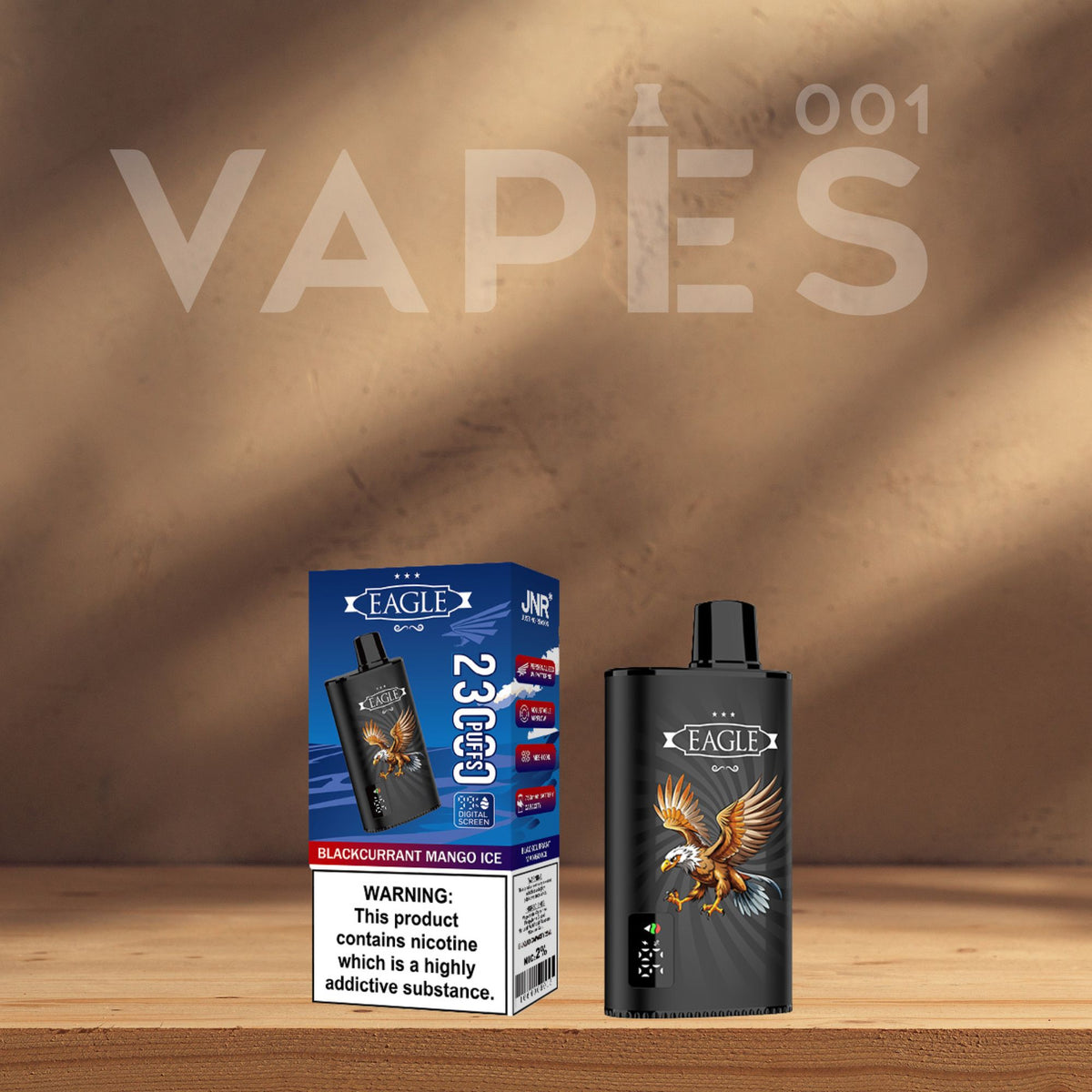 JNR - Eagle - 23000 Bouffes - 2% de nicotine - Puff Jetable / Vape Di   Vapes001