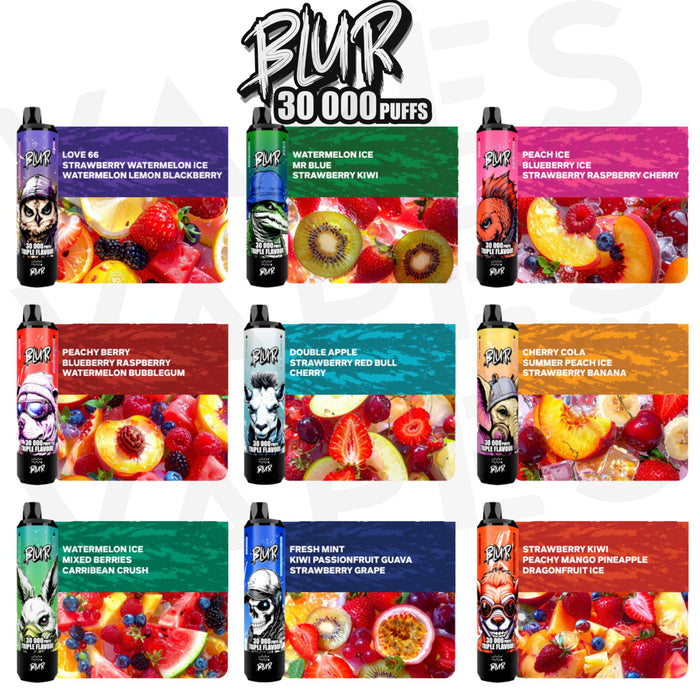 Blur 30000 Disposable Vape 2% Nicotine Triple Flavour Vapes001 Blur 30000 Disposable Vape 2% Nicotine Triple Flavour Vapes001