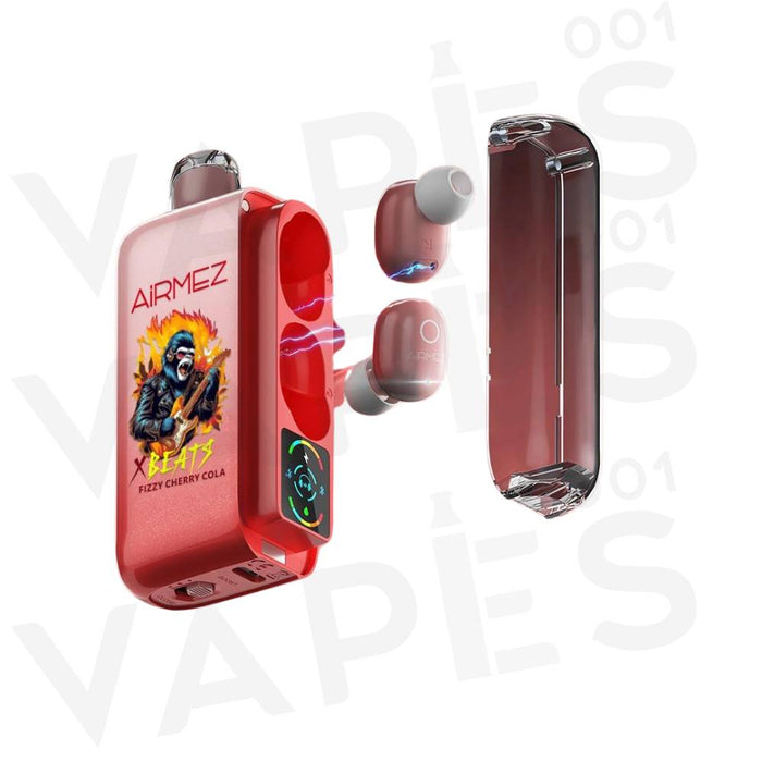 AirMez - X-Beats 40000 - 2-in-1 Smart Vape Earbuds - Disposable Puff / Vapes001 AirMez - X-Beats 40000 - 2-in-1 Smart Vape Earbuds - Disposable Puff / Vapes001