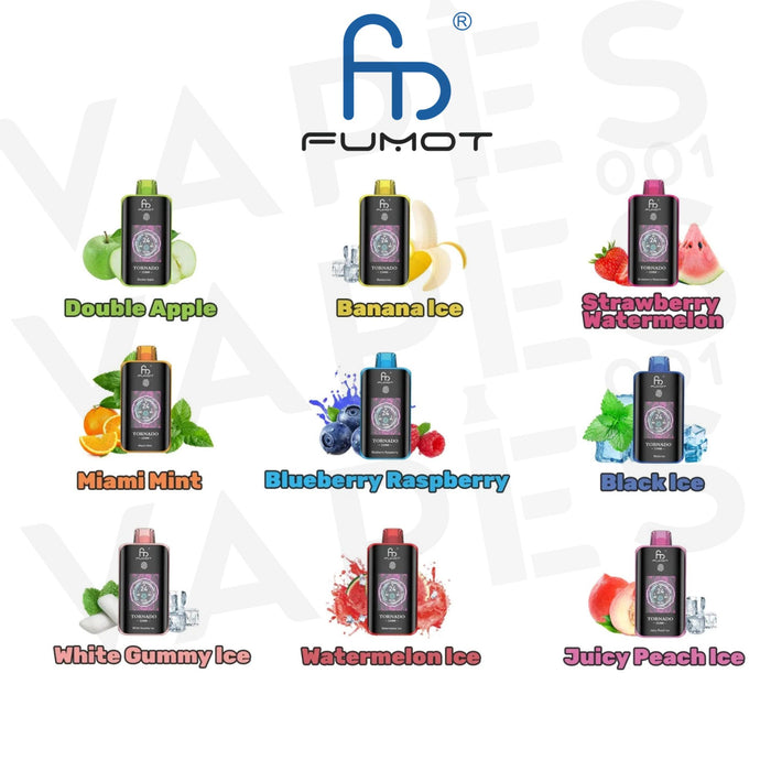 Fumot - Tornado 25K - Puff Jetable / Vape Disposable 2% Nicotine Vapes001 Fumot - Tornado 25K - Puff Jetable / Vape Disposable 2% Nicotine Vapes001