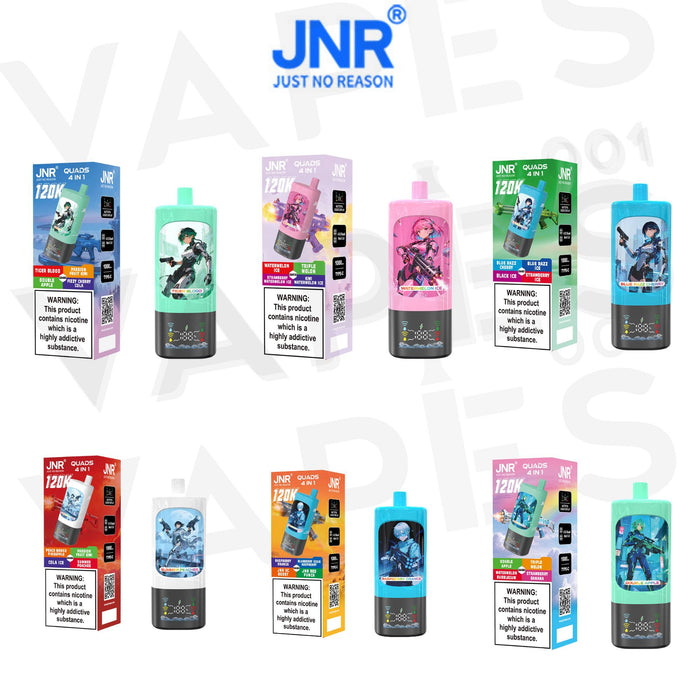 JNR – Quads 4in1 120K – Engångs Vape / Disposable – 2% Nikotin