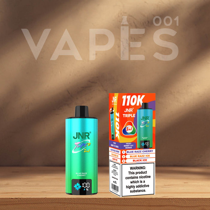 JNR Triple 110K Einweg Vape / Disposable 2 % Nikotin Triple Ge Vapes001 JNR Triple 110K Einweg Vape / Disposable 2 % Nikotin Triple Ge Vapes001