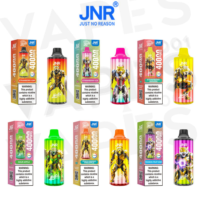 JNR – Léopard 40K – Sigaretta Elettronica Usa e Getta / Puff JNR – 2% Nicotina