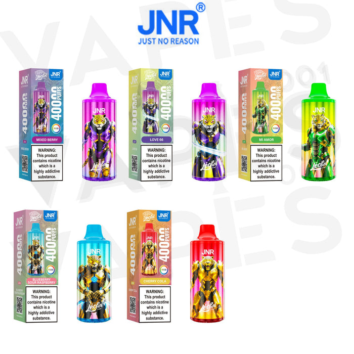 JNR – Léopard 40K – Sigaretta Elettronica Usa e Getta / Puff JNR – 2% Nicotina