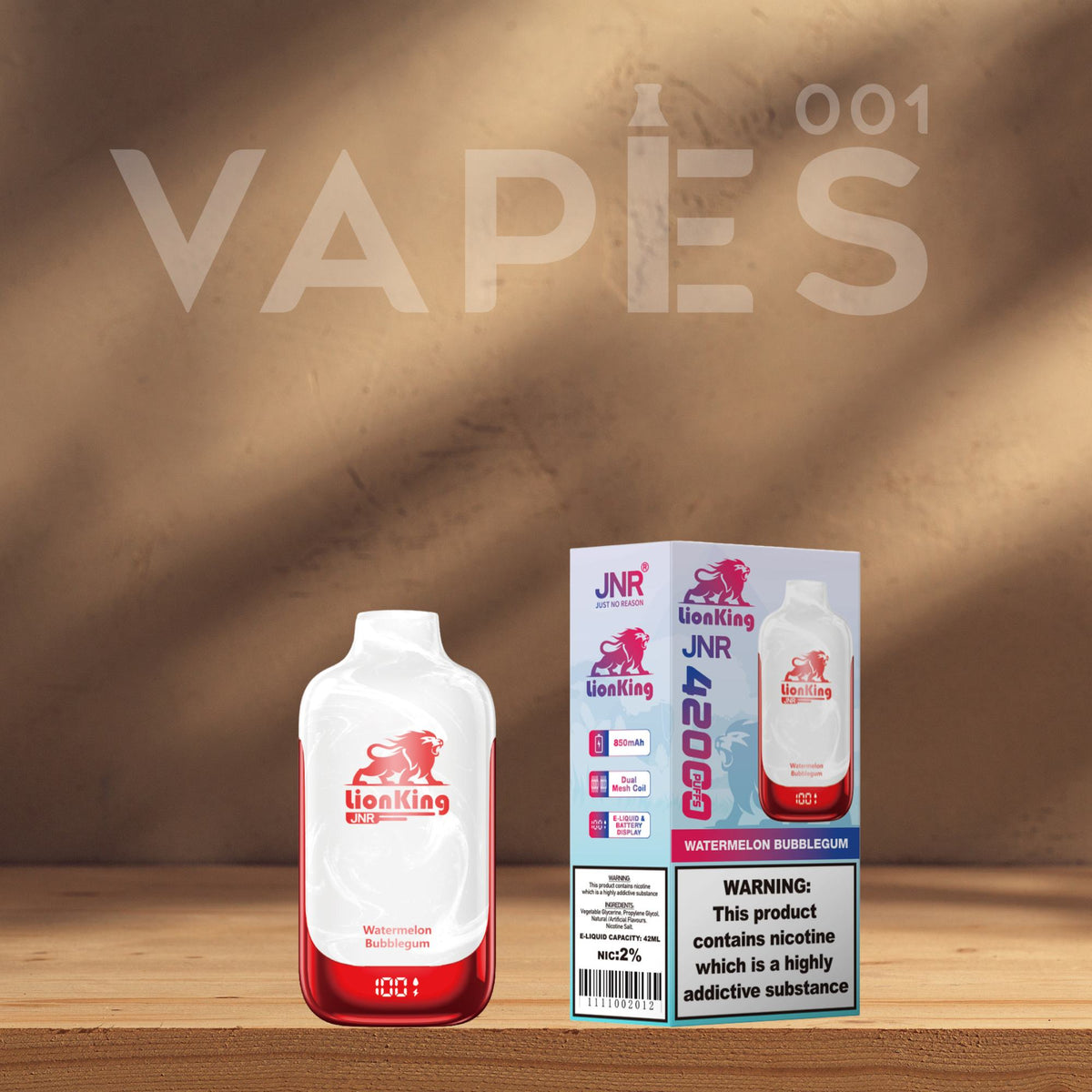 JNR Lion King 42K Disposable Vape 2% Nicotine Vapes001 JNR Lion King 42K Disposable Vape 2% Nicotine Vapes001