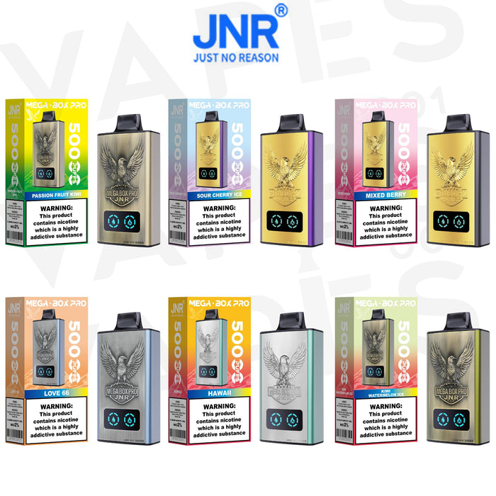 JNR – Mega Box Pro 50K – Engångs Vape / Disposable – 2% Nikotin