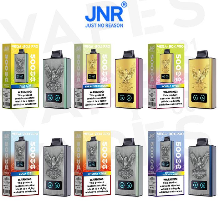 JNR – Mega Box Pro 50K – Engångs Vape / Disposable – 2% Nikotin