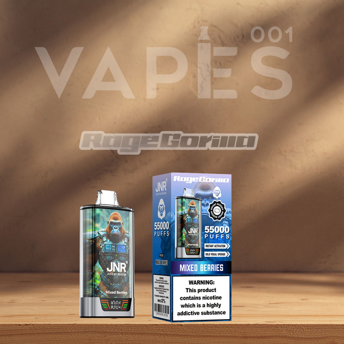 JNR RageGorilla 55K Disposable Vape 2% Nicotine Vapes001 JNR RageGorilla 55K Disposable Vape 2% Nicotine Vapes001