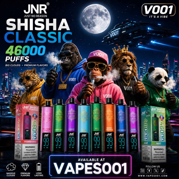 JNR - Shisha Classic 46K - Engangs Vape / Disposable Vape - 2% nikotin