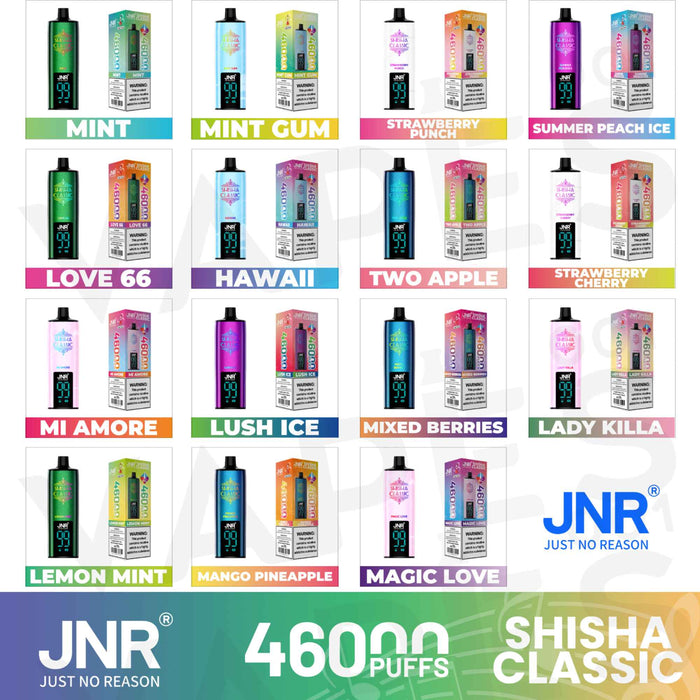 JNR - Shisha Classic 46K - Engangs Vape / Disposable Vape - 2% nikotin