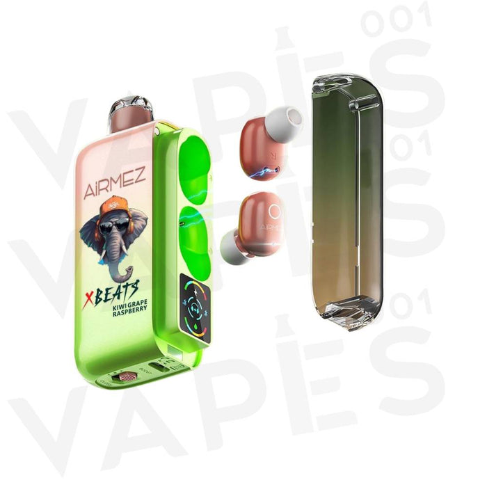 AirMez - X-Beats 40000 - Écouteur Smart Vape 2-en-1 - Puff Jetable / Vape Disposable 2% Nicotine