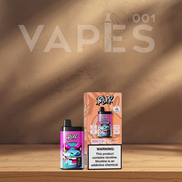 Blur 20000 - Engangs Vape / Disposable Vape 2% Nicotin - Dobbelt Smag