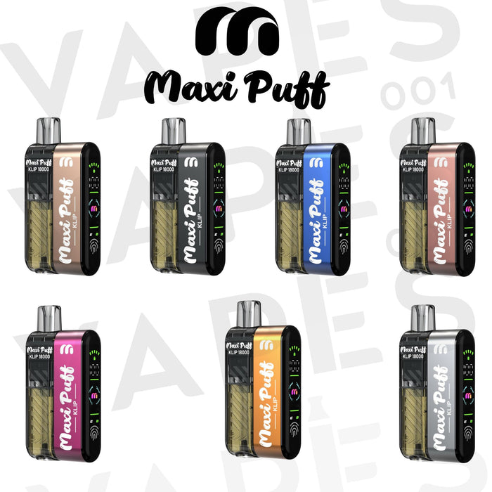 Maxi Puff Klip 18k - Pod & Cartouche - 0% nicotine