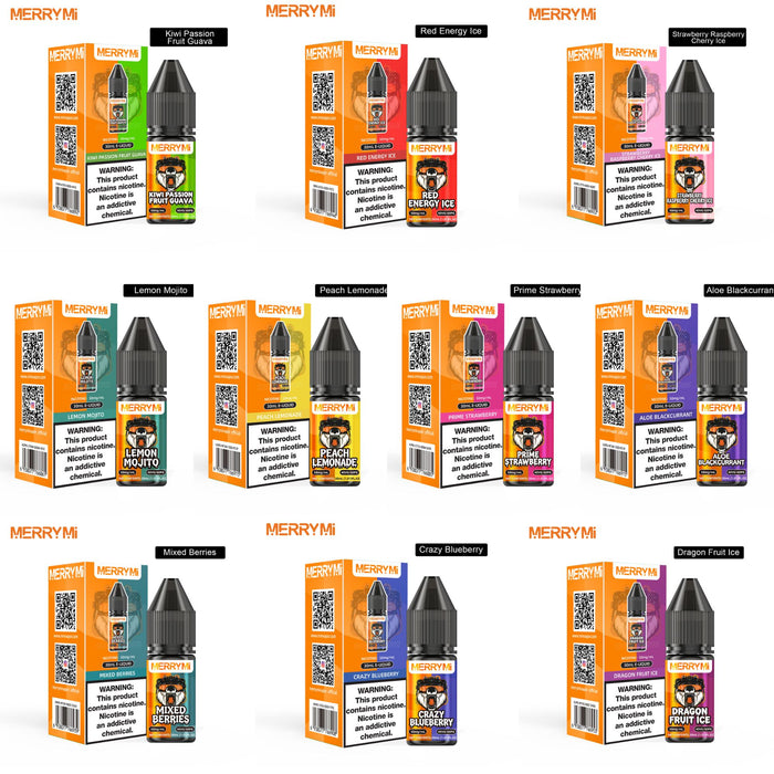 MerryMi E-Liquid 30ml - 5% de Nicotine  - E-Liquide Sel de Nicotine