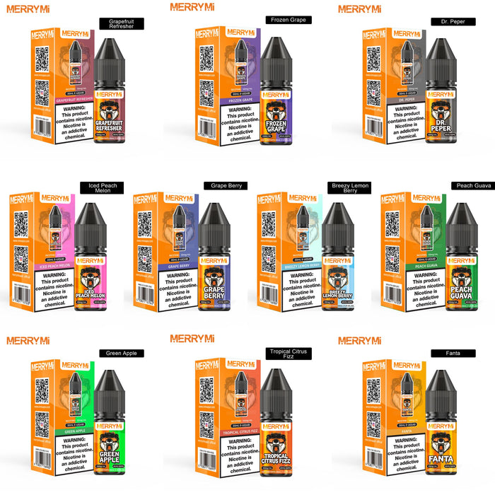 MerryMi E-Liquid 30ml - 5% Nicotine - Nicotine Salt E-Liquid Vapes001 MerryMi E-Liquid 30ml - 5% Nicotine - Nicotine Salt E-Liquid Vapes001