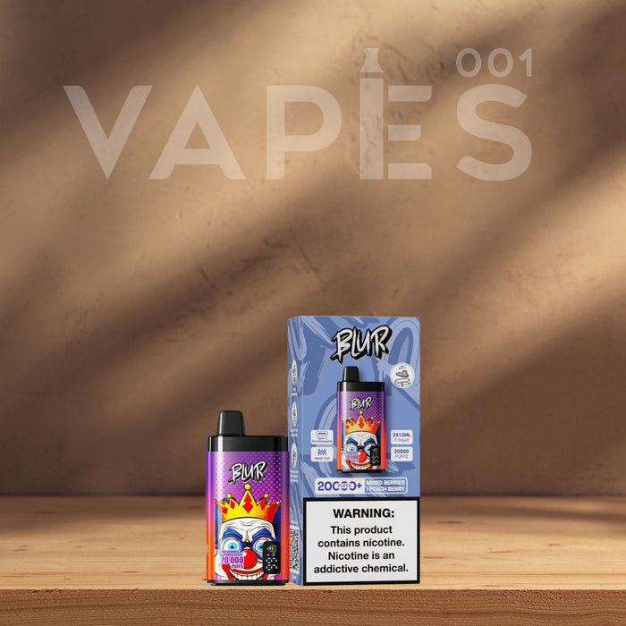 Blur 20000 - Engangs Vape / Disposable Vape 2% Nicotin - Dobbelt Smag