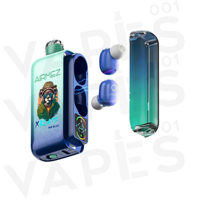 AirMez - X-Beats 40000 - 2-in-1 Smart Vape Earbuds - Disposable Puff / Vapes001 AirMez - X-Beats 40000 - 2-in-1 Smart Vape Earbuds - Disposable Puff / Vapes001