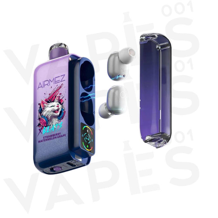 AirMez - X-Beats 40000 - Écouteur Smart Vape 2-en-1 - Puff Jetable / Vape Disposable 2% Nicotine