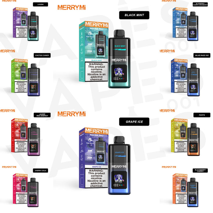 Merry-Mi – Mecha Pro 35K – Wegwerp Vape / Disposable – 5% nicotine