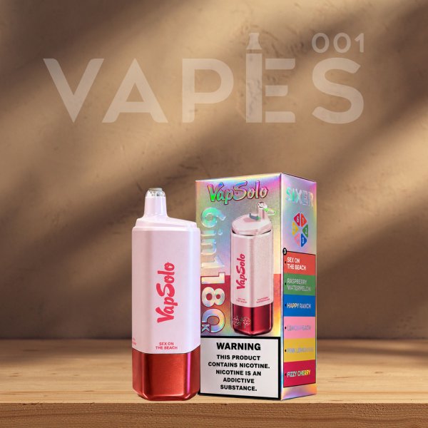 VapSolo - SIXER 6in1 180K - Puff Jetable / Vape Disposable - 2 % Nicotine